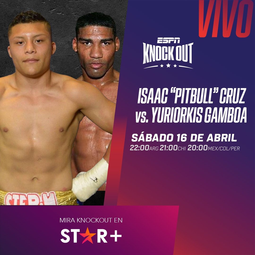 Ver Isaac Pitbull Cruz vs Yuriorkis Gamboa en Vivo Online Boxeo en Vivo